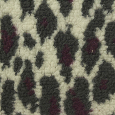 Charcoal Leopard Knit, Poly-Cotton