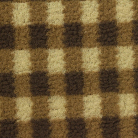 Brown Check Knit, Polyester