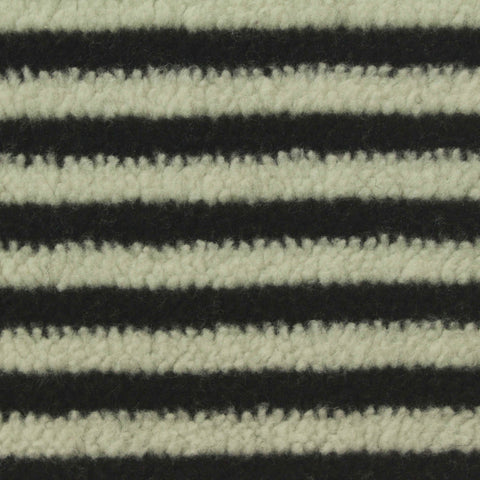 Black Horizontal-Stripe Knit, Poly-Cotton