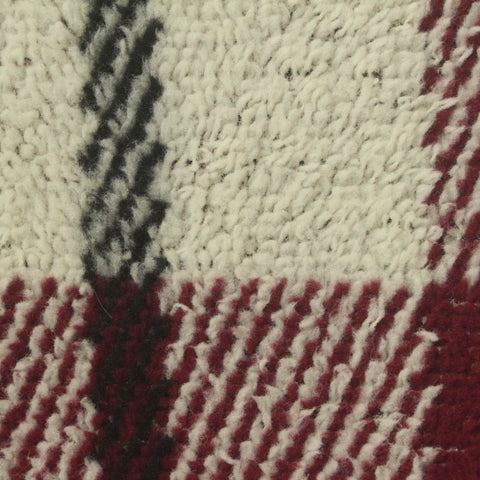 Red Plaid Knit, Polyester