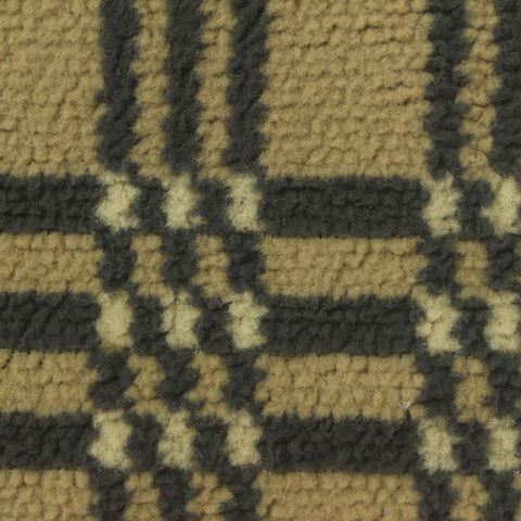 Beige Plaid Knit, Polyester