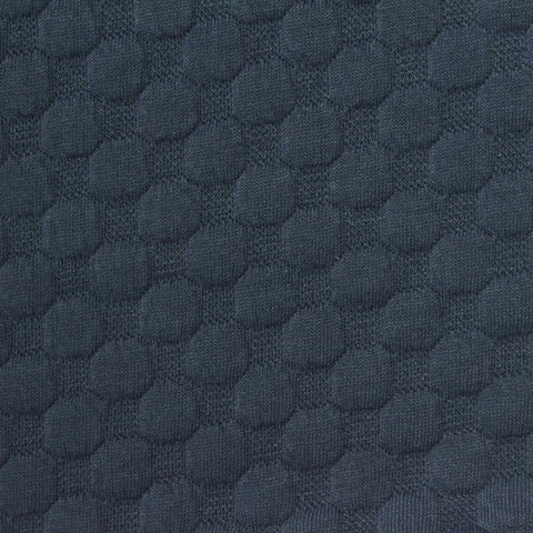 Navy Textured Jacquard, Polyester