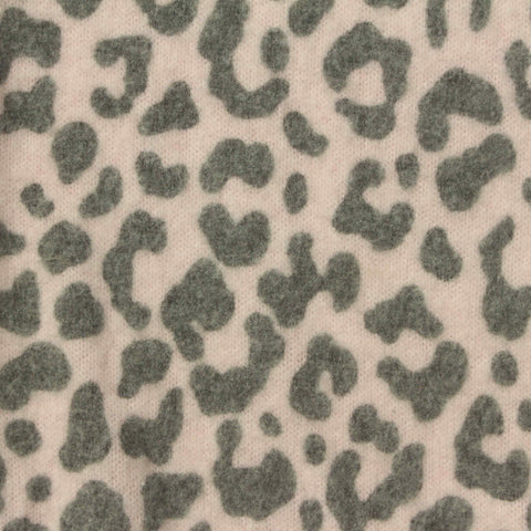 Grey Leopard Chunky Knit, Poly-Viscose