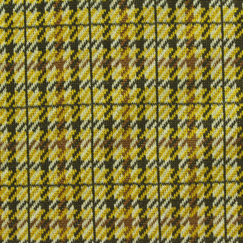 Yellow Houndstooth Jacquard, Polyester
