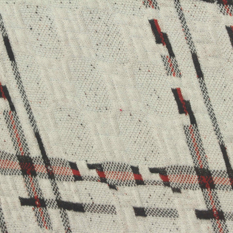 Black Plaid Jacquard, Polyester