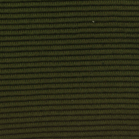 Cotton Polyester Stretch Knit Fabric, 380 gsm, 155 cm — Green