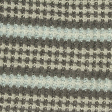 Grey Textured Waffle Knit, Polyester