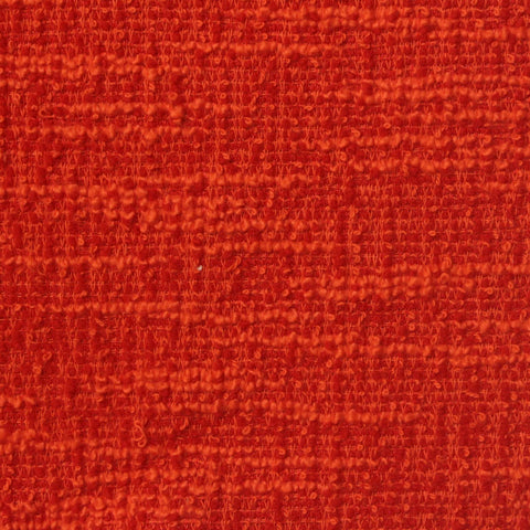 Orange Textured Bouclé, Cotton-Poly
