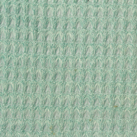Light Mint Openwork Chunky Knit, Poly-Viscose