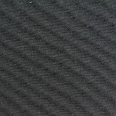 Cotton Polyester Scuba Knit Fabric, 310 gsm, 160 cm — Black