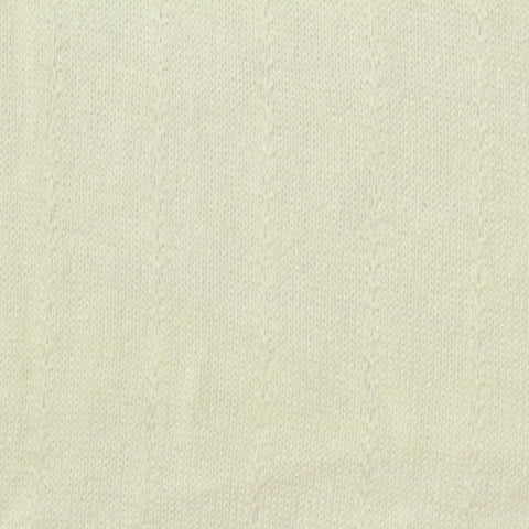 White Textured-Stripe Chunky Knit, Viscose-Poly