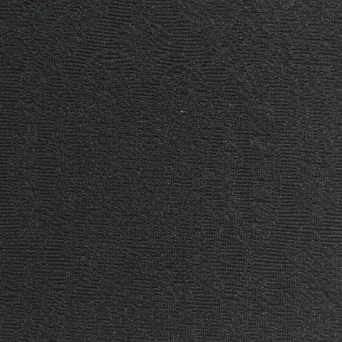 Black Textured Interlock Knit, Polyester