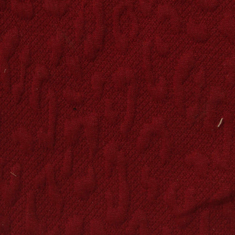 Deep Red Tone-on-Tone Jacquard, Polyester