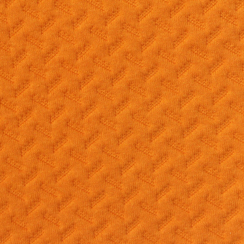 Orange Textured Jacquard, Poly-Cotton