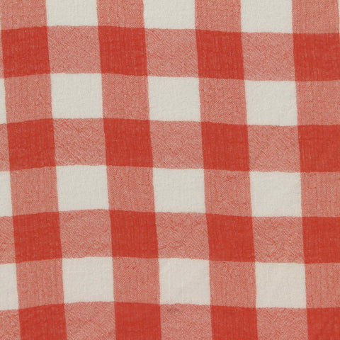 Red Gingham Woven, Polyester