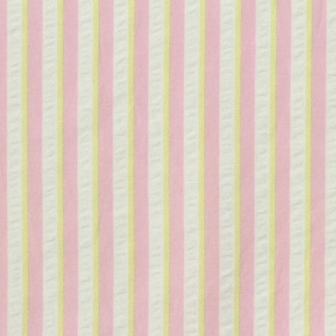 Pink Vertical-Stripe Crepe, Polyester