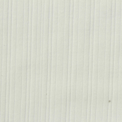 White Ribbed Rib Knit, Poly-Viscose