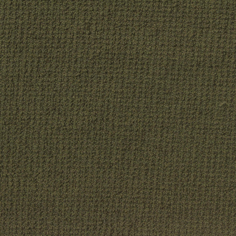 Olive Textured Chunky Knit, Cotton-Poly