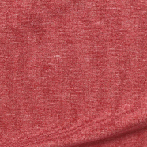 Red Marl Jersey Knit, Poly-Viscose