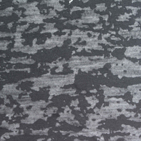 Black Camo Knit, Poly-Cotton