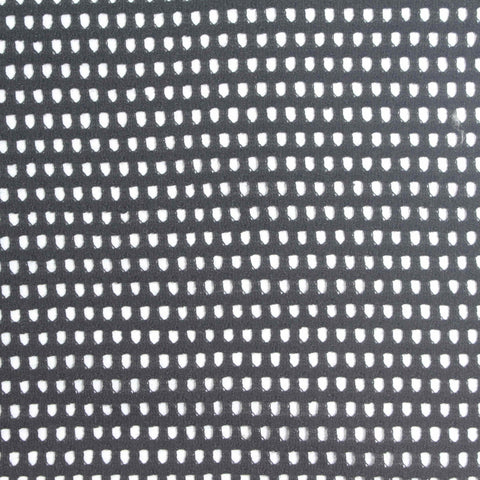 Jacquard Cotton Polyester Stretch Knit Fabric, 160 gsm, 150 cm — Black
