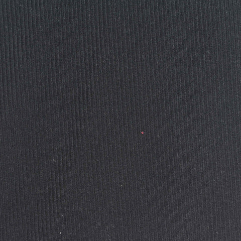 Black Ribbed Rib Knit, Polyester