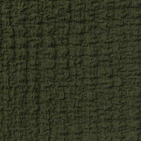 Dark Olive Textured Crepe, Polyester