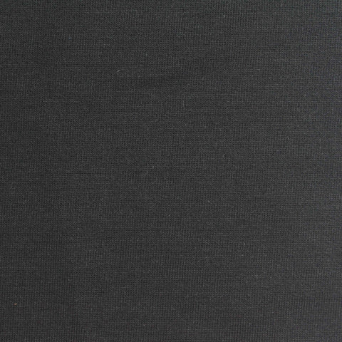 Cotton Polyester French Terry Fabric, 280 gsm, 165 cm — Black