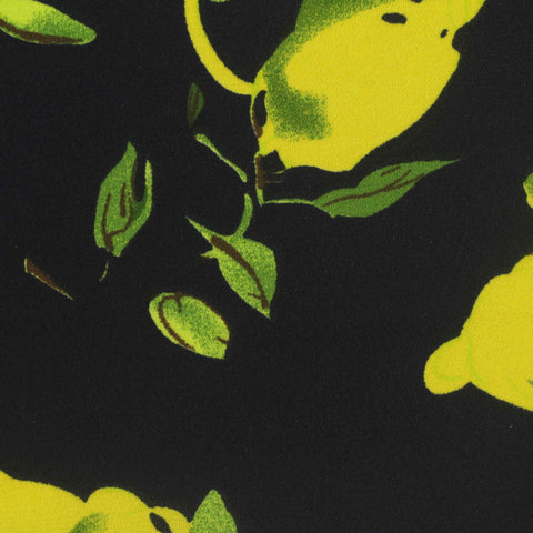 Yellow Leaves Chiffon, Polyester