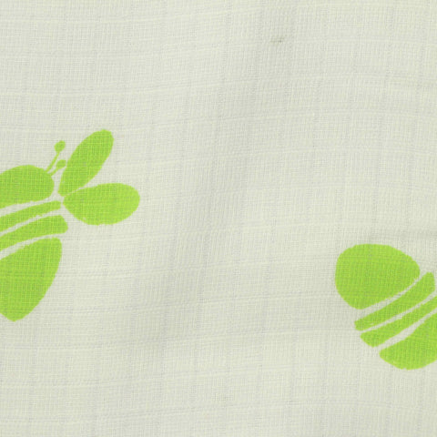 Jacquard 100% Cotton Woven Fabric, 80 gsm — White