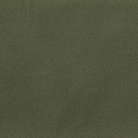 Brushed Cotton Stretch Twill Fabric, 213 gsm — Green