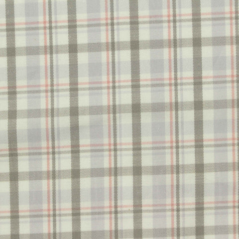 Grey Plaid Twill, Cotton