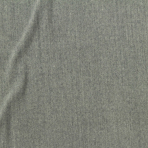 Heather Grey Marl Twill, Cotton-Poly