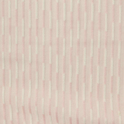 Light Pink Vertical-Stripe Pointelle Knit, Polyester