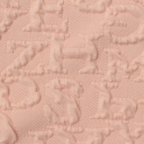 Jacquard Polyester Stretch Interlock Knit Fabric, 250 gsm, 155 cm — Pink