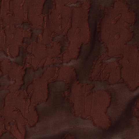 Jacquard Polyester Stretch Knit Fabric, 180 gsm, 150 cm — Brown