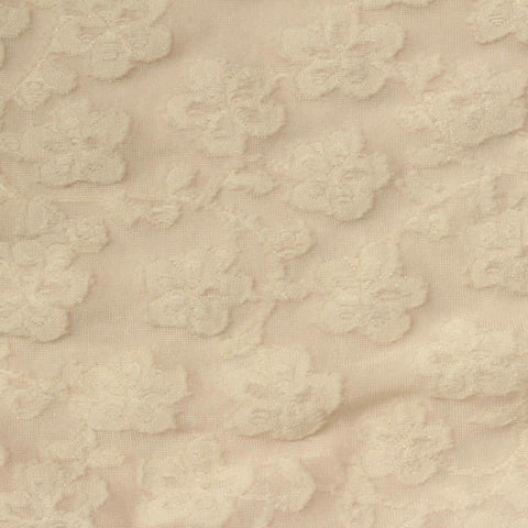 Beige Tonal-Floral Jacquard, Polyester