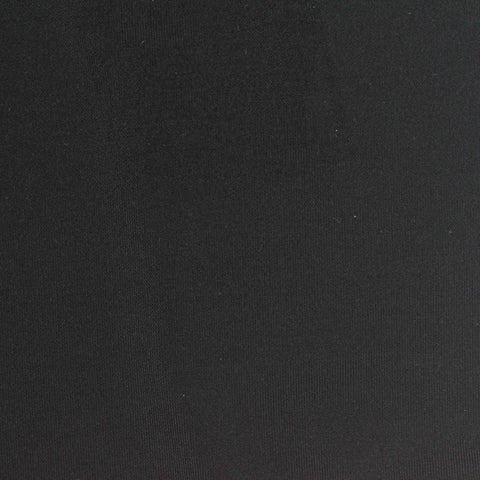 Polyester Stretch ITY Knit Fabric, 250 gsm, 155 cm — Black