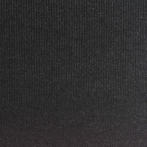 Viscose Nylon Blend Rib Knit Fabric, 250 gsm, 160 cm — Black