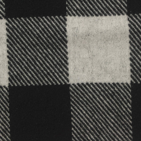 Black Check Jacquard, Poly-Viscose