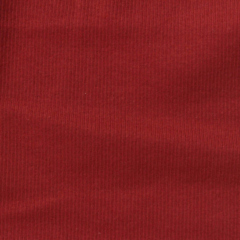 Deep Red Ribbed Jersey Knit, Polyester