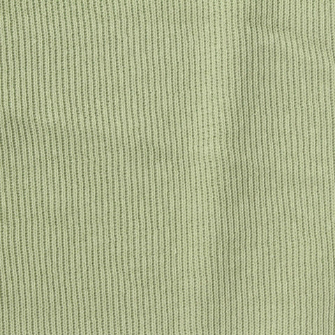 Pale Sage Ribbed Rib Knit, Cotton-Poly