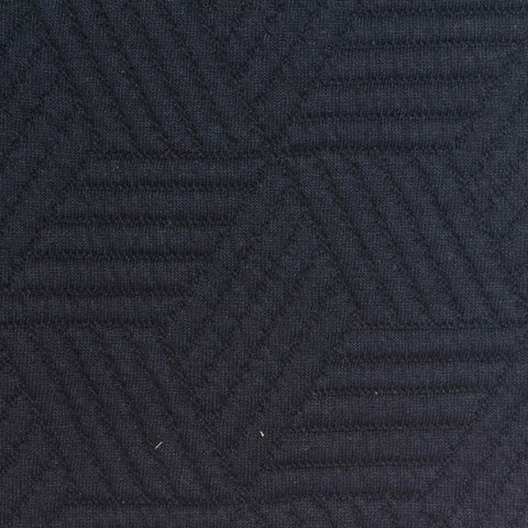 Dark Navy Textured Scuba Knit, Poly-Viscose