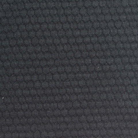 Black Honeycomb Scuba Knit, Polyester