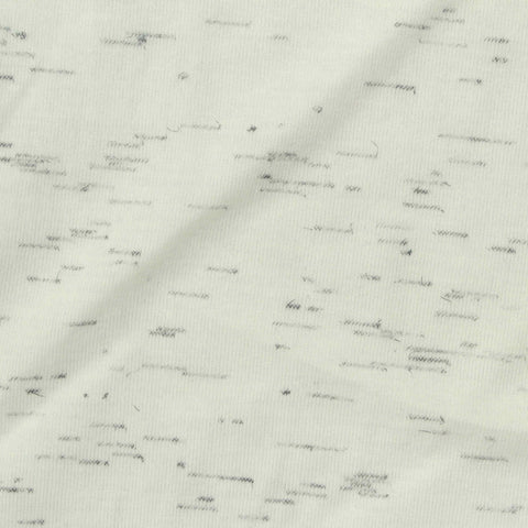 White Flecks Jersey Knit, Polyester
