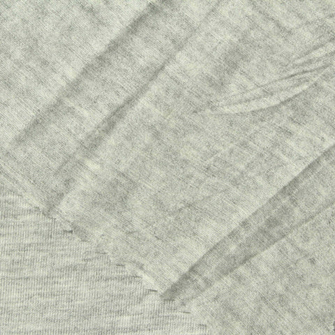 Viscose Stretch Rib Knit Fabric, 180 gsm, 180 cm — Grey, ref EF-253612