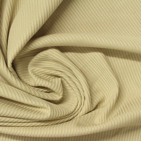 Polyester Stretch Rib Knit Fabric, 210 gsm, 157 cm — Khaki, ref EF-260716