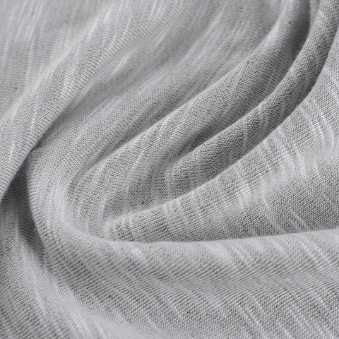 Light Grey Marl French Terry, Viscose-Cotton