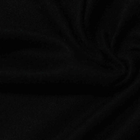 100% Polyester Knit Fabric, 85 gsm, 165 cm — Black