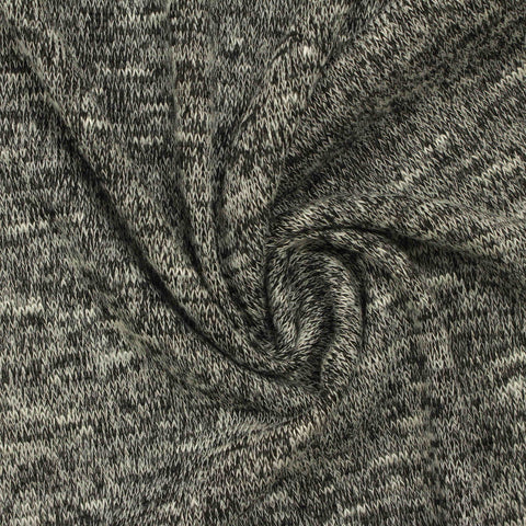 Charcoal Marl Chunky Knit, Poly-Viscose